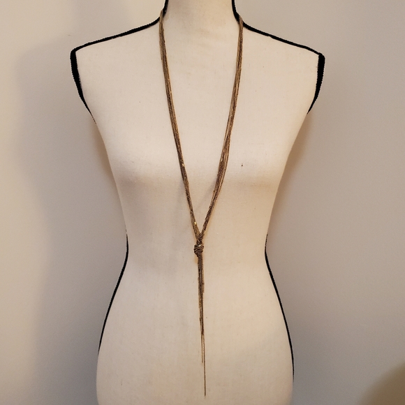Express Long Knotted Chain Necklace - Picture 1 of 8